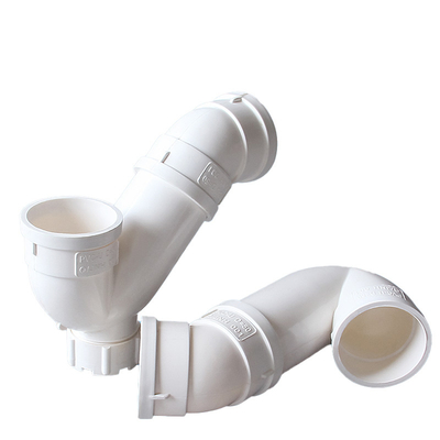 Water Trap PVC Drainage Pipe Deodorant Elbow Without Mouth P-Type Down