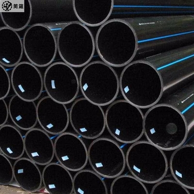 Dredging Drainage Hdpe Water Supply Pipe PE100 Plastic Black Color DN20mm